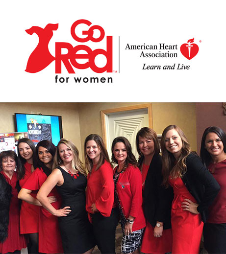 Image of Ohioans home healthcare team at Go Red community event.