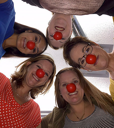 Ohioans employees participating in Red Nose day.